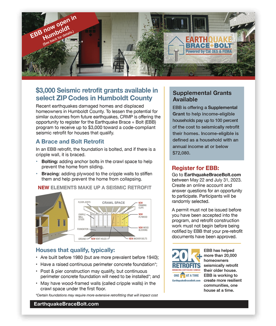 EBB Humboldt County Program Overview