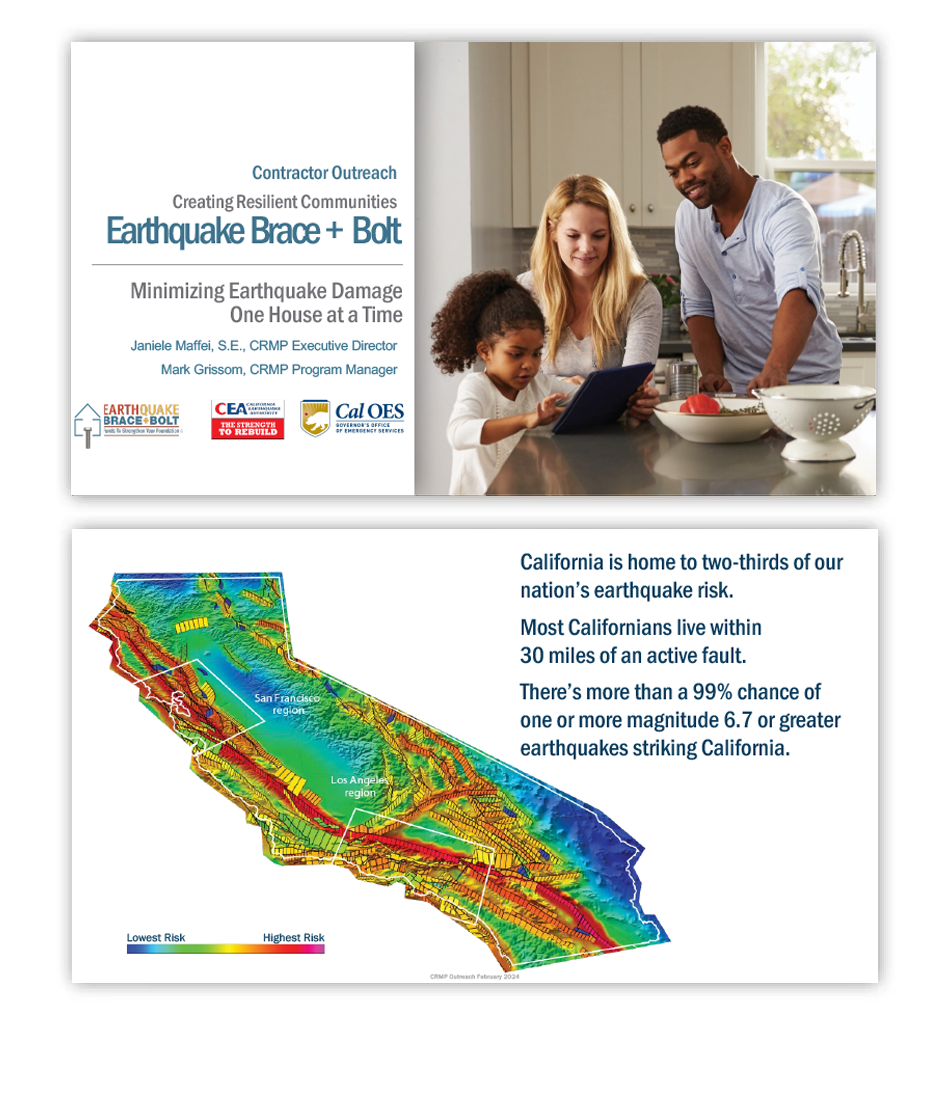 Earthquake Brace + Bolt Powerpoint Presentation